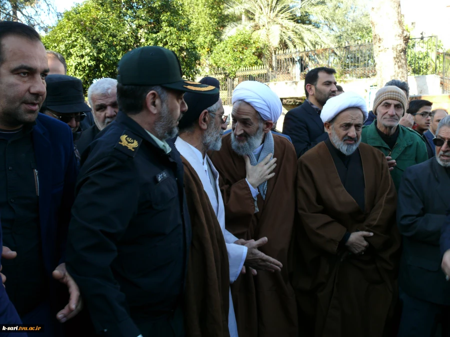 شرکت کارکنان آموزشکده کشاورزی ساری در مراسم تشییع جنازه پیکر مطهر آیت اله طبرسی نماینده اسبق ولی فقیه در استان مازندران  7